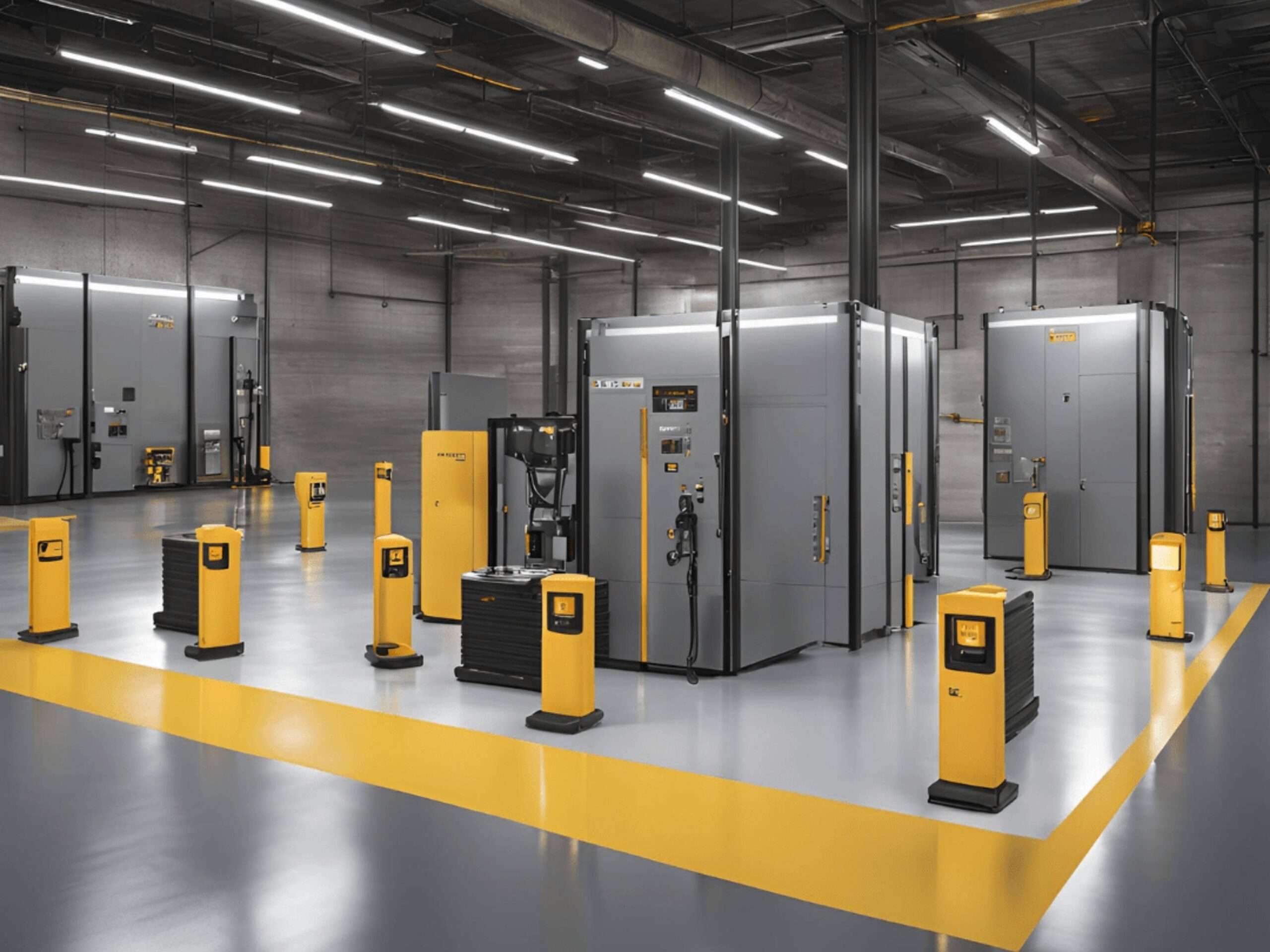 ESD epoxy floor for antistatic battery charging room in Sydney