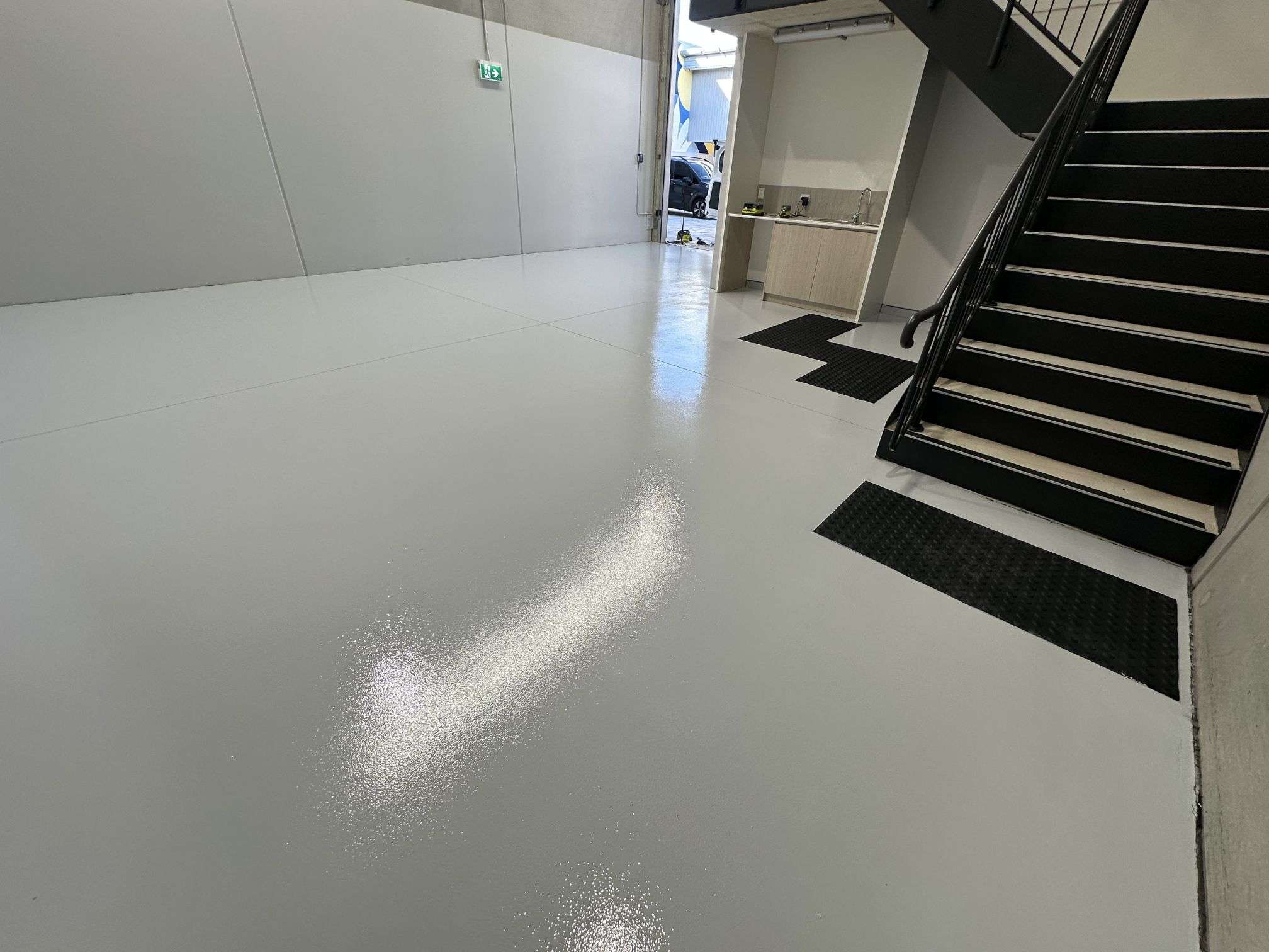 ESD flooring in a Sydney electronics manufacturing facility